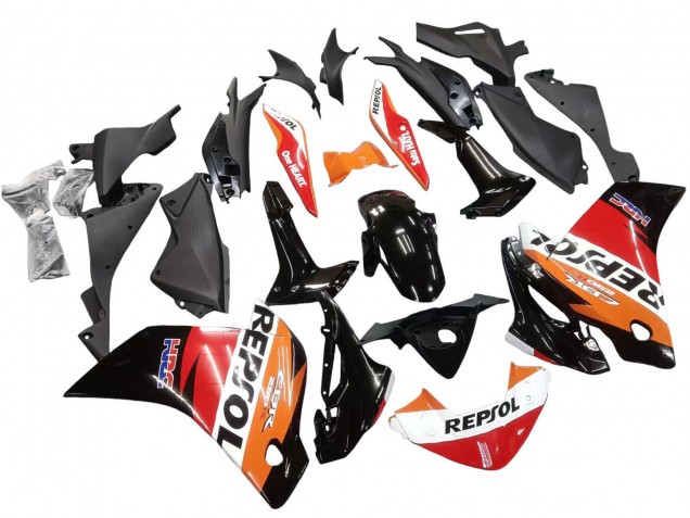 2011-2015 Orange White Red Black Glossy HRC Repsol Honda CBR250RR Motorcycle Fairings UK