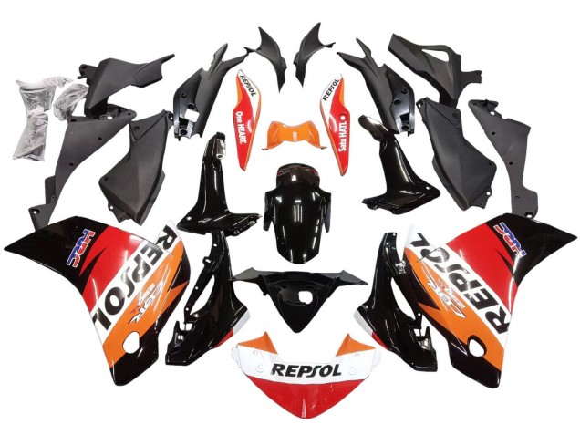 2011-2015 Orange White Red Black Glossy HRC Repsol Honda CBR250RR Motorcycle Fairings UK