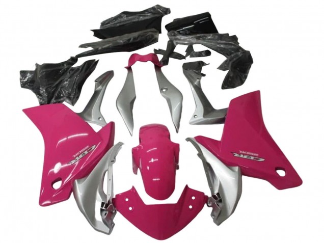 2011-2015 Silver Pink Honda CBR250RR Motorcycle Fairing Kits UK