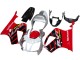 2000-2006 Silver Red Black Stripe Racing Honda VTR1000 Motorcycle Fairings UK