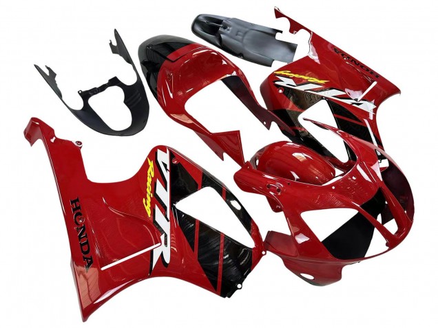 2000-2006 Red Black Stripe Racing Honda VTR1000 Motorcycle Fairings UK