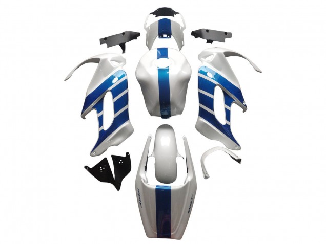 1997-2005 White Blue Honda VTR1000F Motorcycle Fairings UK