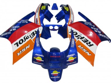 Buy 1988-1989 Orange White Red Blue Repsol Honda NSR250R Motorcycle Fairings UK