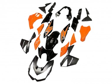 Buy 2010-2013 Orange Glossy Black Kawasaki Z1000 Motorcycle Fairings UK
