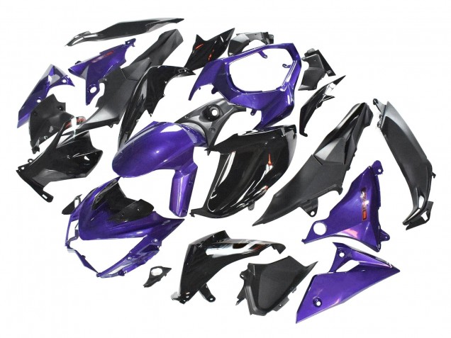 2014-2019 Purple Glossy Black Matte Black Kawasaki Z1000 Motorcycle Fairings UK
