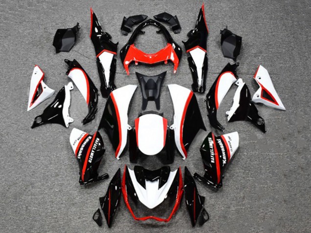 2014-2019 Glossy Black White Red Kawasaki Z1000 Motorcycle Fairings UK
