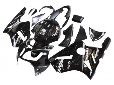Buy 2000-2001 Glossy Black White Elf Snow Kawasaki ZX12R Motorcycle Fairings UK