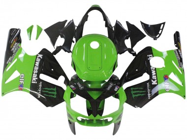 Buy 2002-2006 Green Glossy Black Elf Touch4 Monster Kawasaki ZX12R Motorcycle Fairing UK