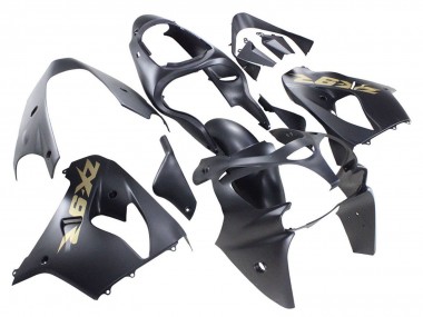 Buy 2000-2001 Matte Black Gold Kawasaki ZX9R Motorcycle Fairings UK