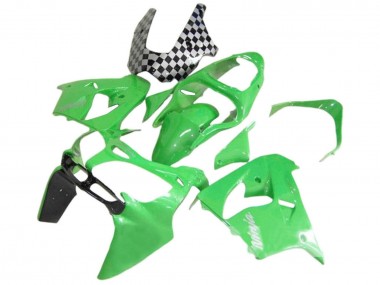 Buy 2000-2001 Green Black White Ninja Kawasaki ZX9R Motorcycle Fairings UK