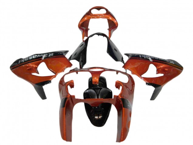 2000-2001 Orange Black Kawasaki ZX9R Motorcycle Fairing UK
