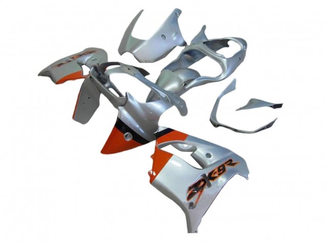 2000-2001 Silver Red Kawasaki ZX9R Motorcycle Fairings UK