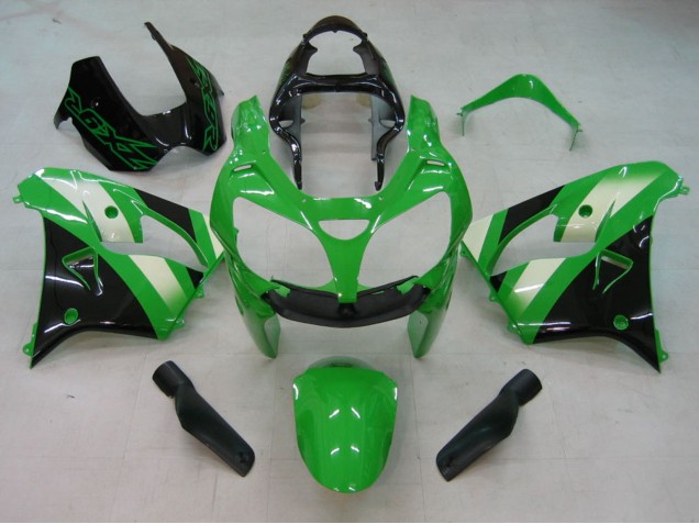 2000-2001 Green Silver Black Kawasaki ZX9R Motorcycle Fairings UK