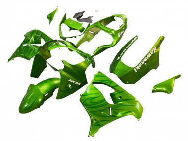 Buy 2000-2001 Green Flame Kawasaki ZX9R Motorcycle Fairings UK