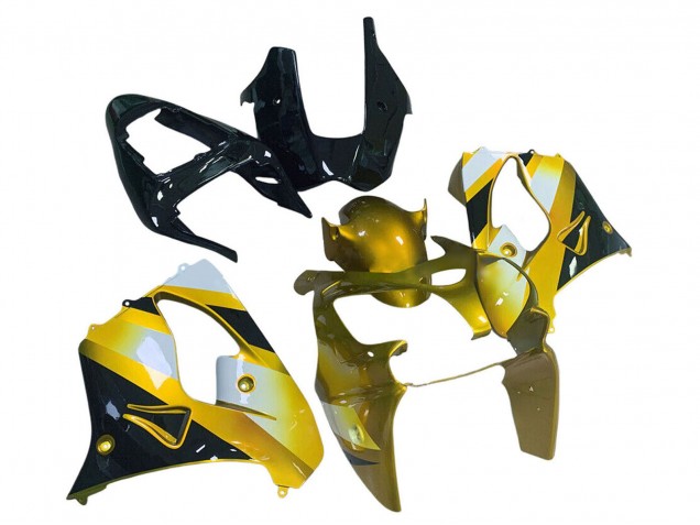 2000-2001 Gold White Black Kawasaki ZX9R Motorcycle Fairings UK