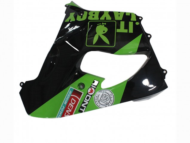 2000-2001 Green Black Playboy DENSO Kawasaki ZX9R Motorcycle Fairings UK