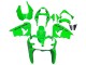 2000-2001 Green Kawasaki ZX9R Motorcycle Fairings UK