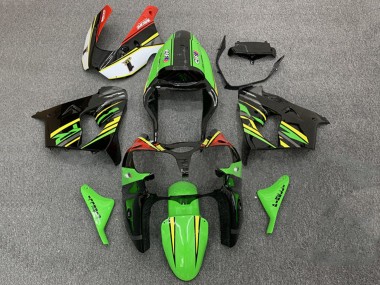 Buy 2000-2001 Green Orange Black Kawasaki ZX9R Motorcycle Fairings UK