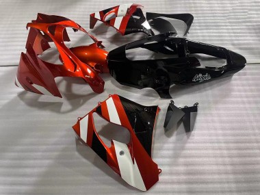 Buy 2002-2003 Red White Glossy Black Kawasaki ZX9R Motorcycle Fairings UK