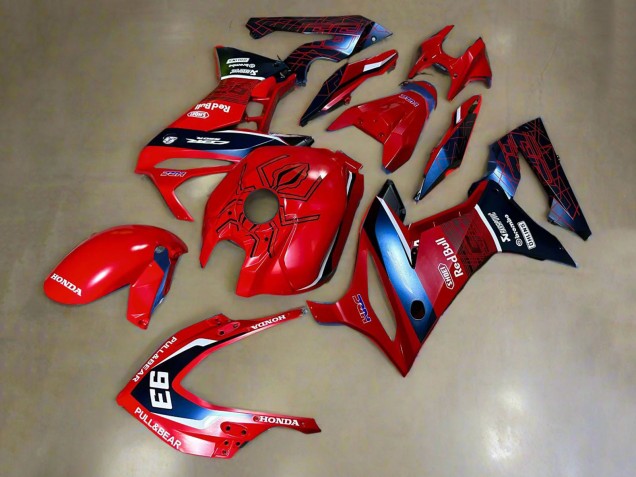 2019-2020 Red White Dark Blue HRC Pull&Bear 93 Honda CBR650R Motorcycle Fairings UK