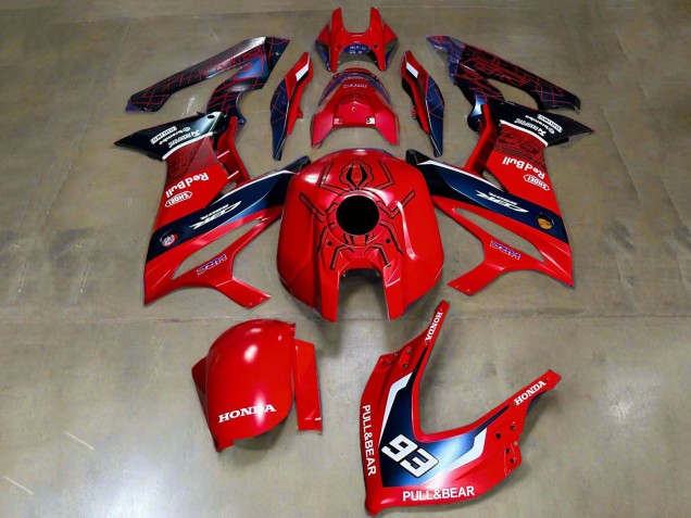 2019-2020 Red White Dark Blue HRC Pull&Bear 93 Honda CBR650R Motorcycle Fairings UK