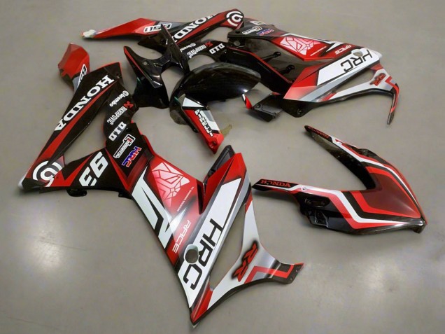 2019-2020 White Red Glossy Black HRC Honda CBR650R Motorcycle Fairings UK