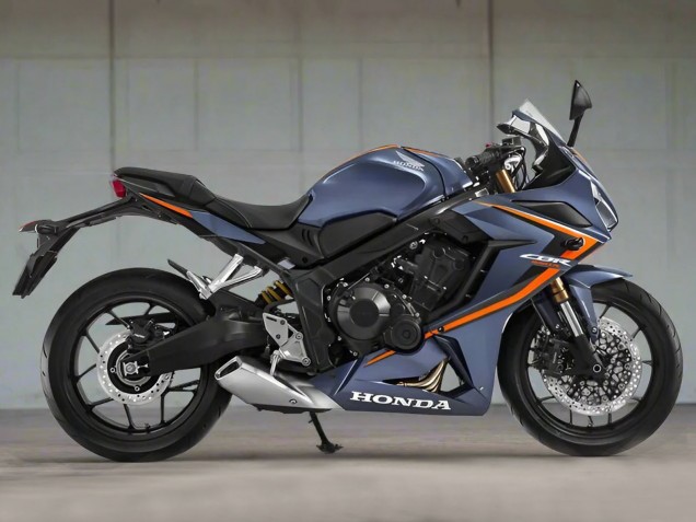 2019-2020 Glossy Dark Blue Orange Black Honda CBR650R Motorcycle Fairings UK
