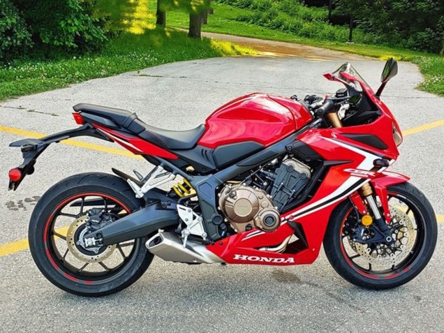 2019-2020 Red White Black Stripe Honda CBR650R Motorcycle Fairings UK
