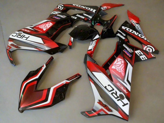 2021-2023 White Red Glossy Black HRC Honda CBR650R Motorcycle Fairings UK