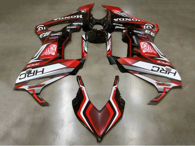 2021-2023 White Red Glossy Black HRC Honda CBR650R Motorcycle Fairings UK