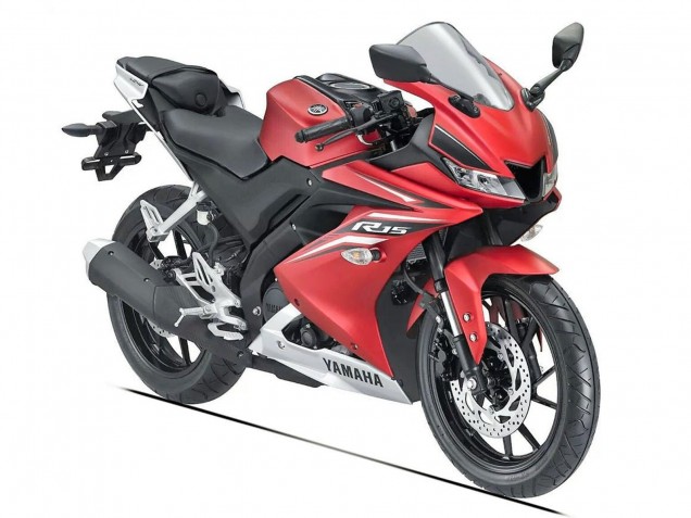 2018-2024 Matte Red Black Yamaha YZF R15 Motorcycle Fairings UK