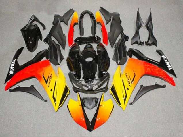 2015-2018 Yellow Red Black Yamaha YZF R3/R25 Motorcycle Fairings UK