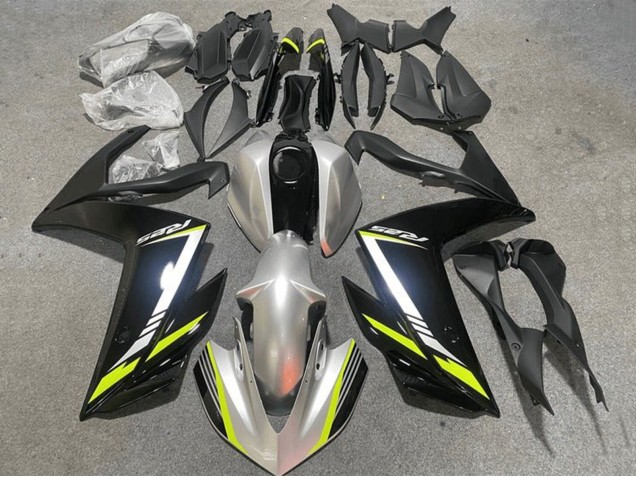 2015-2018 Silver Yellow Black Yamaha YZF R3/R25 Motorcycle Fairings UK