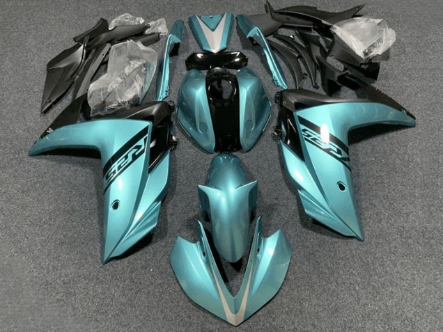 2015-2018 Light Blue Black Yamaha YZF R3/R25 Motorcycle Fairings UK