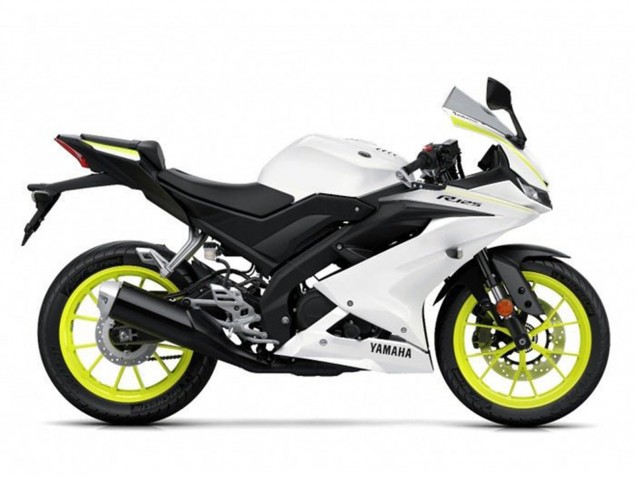 2019-2024 White Yellow Yamaha YZF R125 Motorcycle Fairings UK