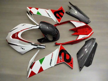 Buy 2020-2024 White Red Black Carbon Fiber Green Aprilia RS660 Motorcycle Fairings UK