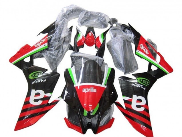 2009-2015 Red Green Black Stripe Aprilia RSV4 1000 Motorcycle Fairings UK