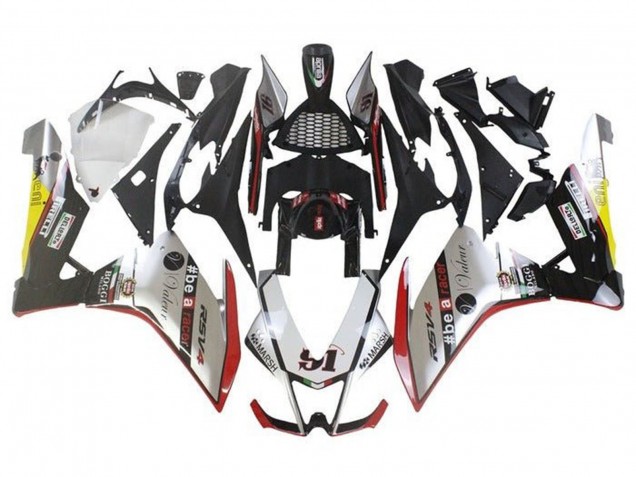 2009-2015 Silver Red Green Yellow Beacon Aprilia RSV4 1000 Motorcycle Fairings UK
