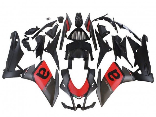 2009-2015 Matte Black Red Aprilia RSV4 1000 Motorcycle Fairings UK