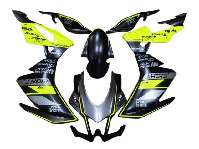 2016-2020 Matte Black Grey Yellow Aprilia RSV4 1000 Motorcycle Fairings UK