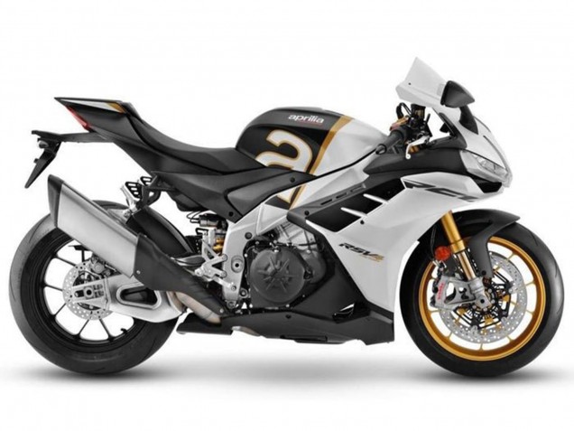 2021-2024 Matte White Black Gold Aprilia RSV4 1100 Motorcycle Fairings UK