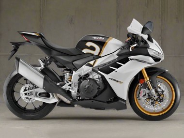 Buy 2021-2024 White Black Gold Aprilia RSV4 1100 Motorcycle Fairings UK