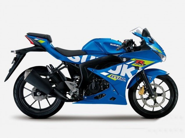 2017-2025 Blue Yellow Ecstar Suzuki GSXR125 Motorcycle Fairings UK