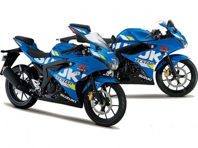 2017-2025 Blue Ecstar Suzuki GSXR125 Motorcycle Fairings UK