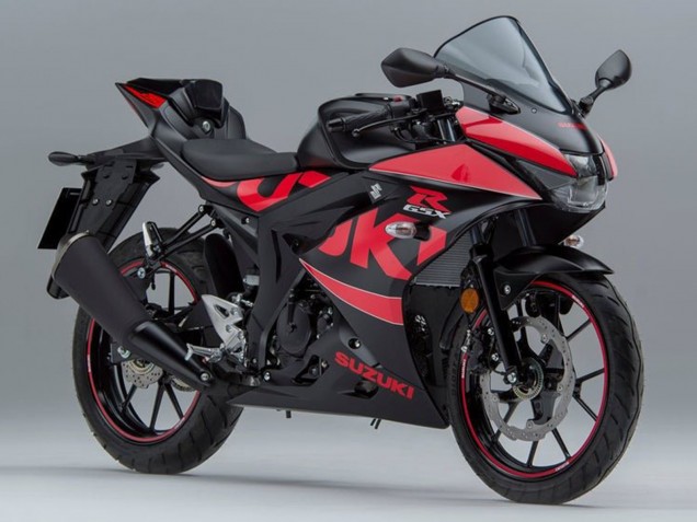 2017-2025 Black Red Suzuki GSXR125 Motorcycle Fairings UK