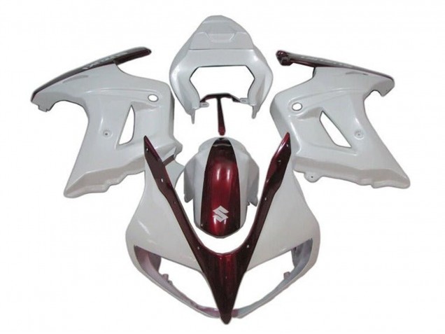 2003-2013 White Candy Red Suzuki SV650 Motorcycle Fairings UK
