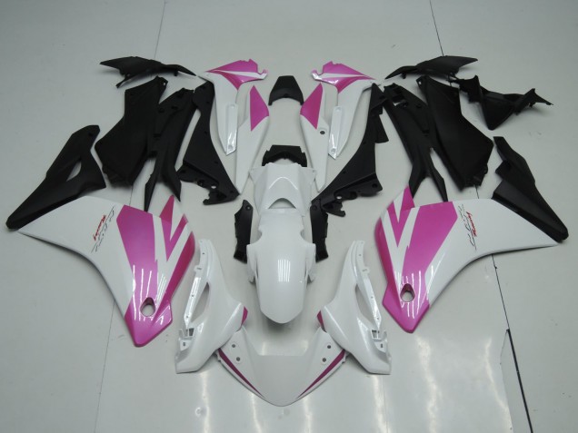 2002-2006 White Pink Matte Black Honda CBR125R Motorcycle Fairings UK