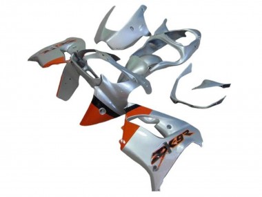 Buy 2002-2003 Silver Orange Black Kawasaki ZX9R Motorcycle Fairings UK