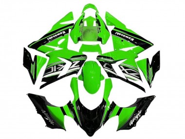 Buy 2004-2005 Black Green Silver Kawasaki ZX10R Motorcycle Fairings UK
