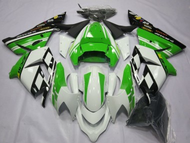 Buy 2004-2005 White Green Kawasaki ZX10R Motorcycle Fairings UK